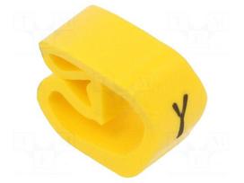 Markers | Marking: Y | 8÷16mm | PVC | yellow | -30÷60°C | leaded | PA-3