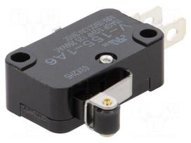 Microswitch SNAP ACTION | 15A/250VAC | with lever (with roller)