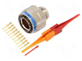 Connector: military | plug | male | PIN: 10 | MIL-DTL-38999 Series III
