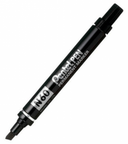 Permanentinis žymeklis Pentel N60, juodas, 3.9-5.7mm, įstrižas