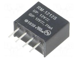 Converter: DC/DC | 0.25W | Uin: 10.8÷13.2VDC | Uout: 12VDC | Iout: 21mA