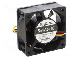 Fan: DC | axial | 48VDC | 60x60x25mm | 31.8m3/h | 28dBA | ball | 3800rpm