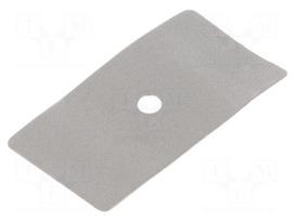 Heat transfer pad: graphite | L: 51mm | W: 27mm | Thk: 0.2mm | 20W/mK