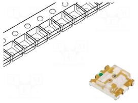 LED | red/yellow-green | SMD | 1.6÷2.4/1.6÷2.4VDC | 3.2x2.7mm | 120°