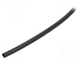 Insulating tube | PVC | black | -20÷125°C | Øint: 4mm | L: 500m | UL94V-0