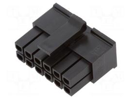 Connector: wire-board | plug | female | Micro-Fit 3.0 | PIN: 12 | 3mm