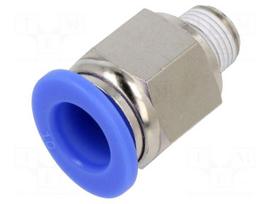 Push-in fitting | straight | -0.95÷15bar | nickel plated brass