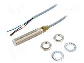 Sensor: inductive | OUT: NPN / NO | 0÷6mm | 10÷36VDC | M12 | 2m | IP67