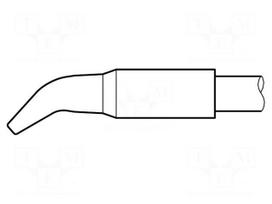 Tip | bent chisel | 3.2x1.5mm | longlife