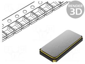 Crystal | 12MHz | SMD | 3.2x2.5x0.8mm | 18pF | Freq.stability: ±20ppm