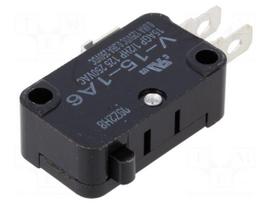Microswitch SNAP ACTION | 15A/250VAC | without lever | SPDT | Pos: 2