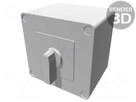 Switch: cam switch | Stabl.pos: 3 | 32A | 1-0-2 | in housing | Poles: 3