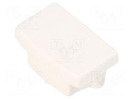 Cap for LED profiles | white | 20pcs | ABS | rounded | BEGTON12