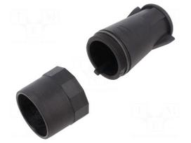 Enclosure for connectors: circular | IP69K | for cable | straight