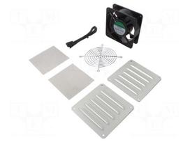 Fan: AC | axial | 230VAC | 54m3/h | IP33 | 120x120x38mm | RAL 7035