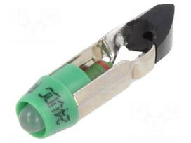 LED lamp | T5,5K | green/yellow | 24VDC | plastic | 3mm | -20÷60°C