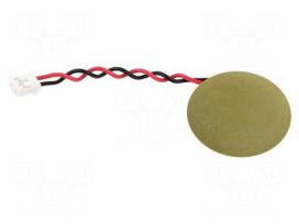 Sound transducer: piezo signaller | without built-in generator