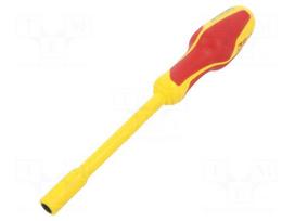 Screwdriver: screwdriver handle | insulated | 233mm | 1/4"