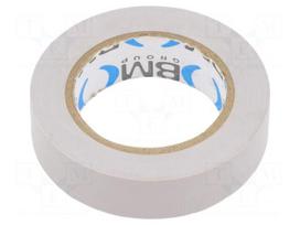 Tape: electrical insulating | W: 15mm | L: 10m | Thk: 0.15mm | grey | 200%