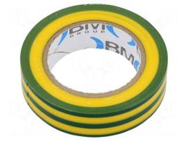 Tape: electrical insulating | W: 15mm | L: 10m | Thk: 0.15mm | PVC film