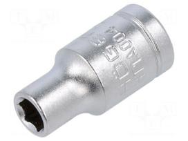 Socket: 6-angles | socket spanner | HEX 5mm | 1/4"