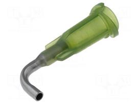 Needle: steel | 0.5" | Size: 14 | bent at 90° | 1.6mm | polypropylene