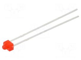 LED | red | 1.8mm | 400÷900mcd | 90° | Front: convex | 1.95÷2.5VDC
