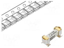 Fuse: fuse | ceramic | 3.15A | 250VAC | 125VDC | time-lag | 4.2x11.1mm