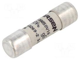 Fuse: fuse | ceramic | 16A | 500VAC | gG | 10x38mm
