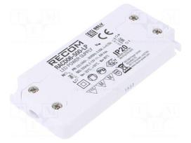 Power supply: switching | LED | 6W | 2÷12VDC | 500mA | 198÷264VAC | IP20