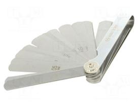 Metric feeler gauge | Range: 0,04÷1mm | L: 85mm | Width: 13mm | 25pcs.