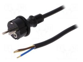 Cable | H05VV-F | 3x2.5mm2 | CEE 7/7 (E/F) plug,cables | PVC | 4m | 16A