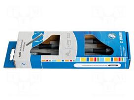 Screwdriver: precision-set | precision | slot | 5pcs | 606CS5E