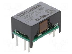 Converter: DC/DC | 10W | Uin: 4.5÷18VDC | Uout: 15VDC | Iout: 700mA | THT