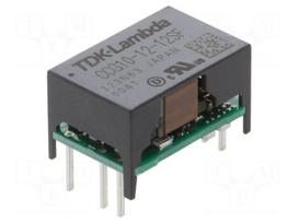 Converter: DC/DC | 10W | Uin: 4.5÷18VDC | Uout: 12VDC | Iout: 900mA | THT