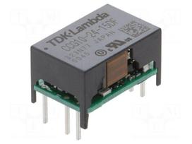 Converter: DC/DC | 10W | Uin: 9÷36VDC | Uout: 15VDC | Uout2: -15VDC | THT