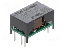 Converter: DC/DC | 6W | Uin: 9÷36VDC | Uout: 5VDC | Iout: 1.2A | THT | CCG6