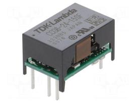 Converter: DC/DC | 6W | Uin: 9÷36VDC | Uout: 15VDC | Iout: 400mA | THT