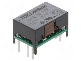 Converter: DC/DC | 6W | Uin: 9÷36VDC | Uout: 12VDC | Iout: 500mA | THT