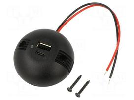 USB power supply | USB A socket,USB C socket | Sup.volt: 12÷24VDC