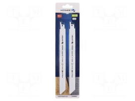 Hacksaw blade-set | wood,metal,reciprocating saw,plastic | 230mm