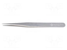 Tweezers: straight | 120mm | Blade tip shape: sharp | universal
