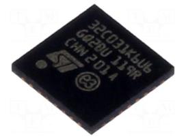 IC: STM32 ARM microcontroller | 48MHz | UFQFPN32 | 2÷3.6VDC | STM32C0
