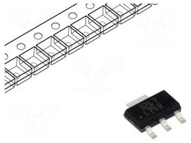 IC: voltage regulator | LDO,fixed | 12V | 0.5A | SOT223 | SMD | LM2937