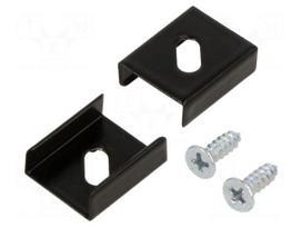 Flexible mounting plate Z | black | 20pcs | stainless steel