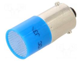 LED lamp | blue | BA9S,T10 | 230VDC | 230VAC | plastic | -20÷60°C