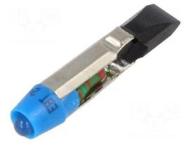 LED lamp | blue | T5,5 | 24VDC | 24VAC | plastic | 3mm | -20÷60°C