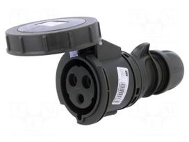 Connector: AC supply 3-phase | socket | female | 32A | 230VAC | IP67