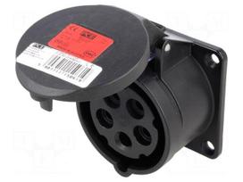 Connector: AC supply 3-phase | socket | female | 16A | 400VAC | IP54