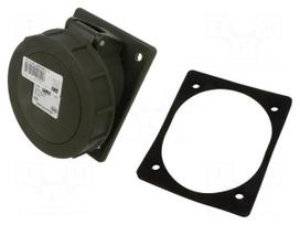 Connector: AC supply 3-phase | socket | female | 32A | 230VAC | IP67
